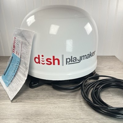 DISH Playmaker Portable Satellite TV Antenna Tailgating RV Camping Cable Manual