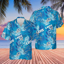 detroit lions shirt, floral, hawaiian shirt, 2023 playoffs, nfl team, champ, fan