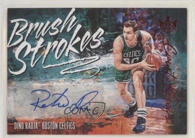 2018 Panini Court Kings Brush Strokes Ruby 3/99 Dino Radja #BR-DRJ Auto HOF 8sj