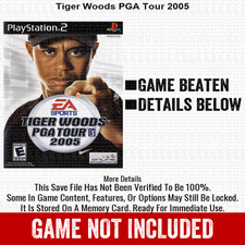 Tiger Woods PGA Tour 2005 100 PS2 Memory Card All CHEATS ITEMS