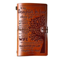 Daughter in Law Gifts from Mother in Law, To My Daughter in Law Leather Journ...