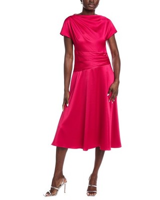 Teri Jon By Rickie Freeman Pebble Satin A-Line Gown Women's Pink 0