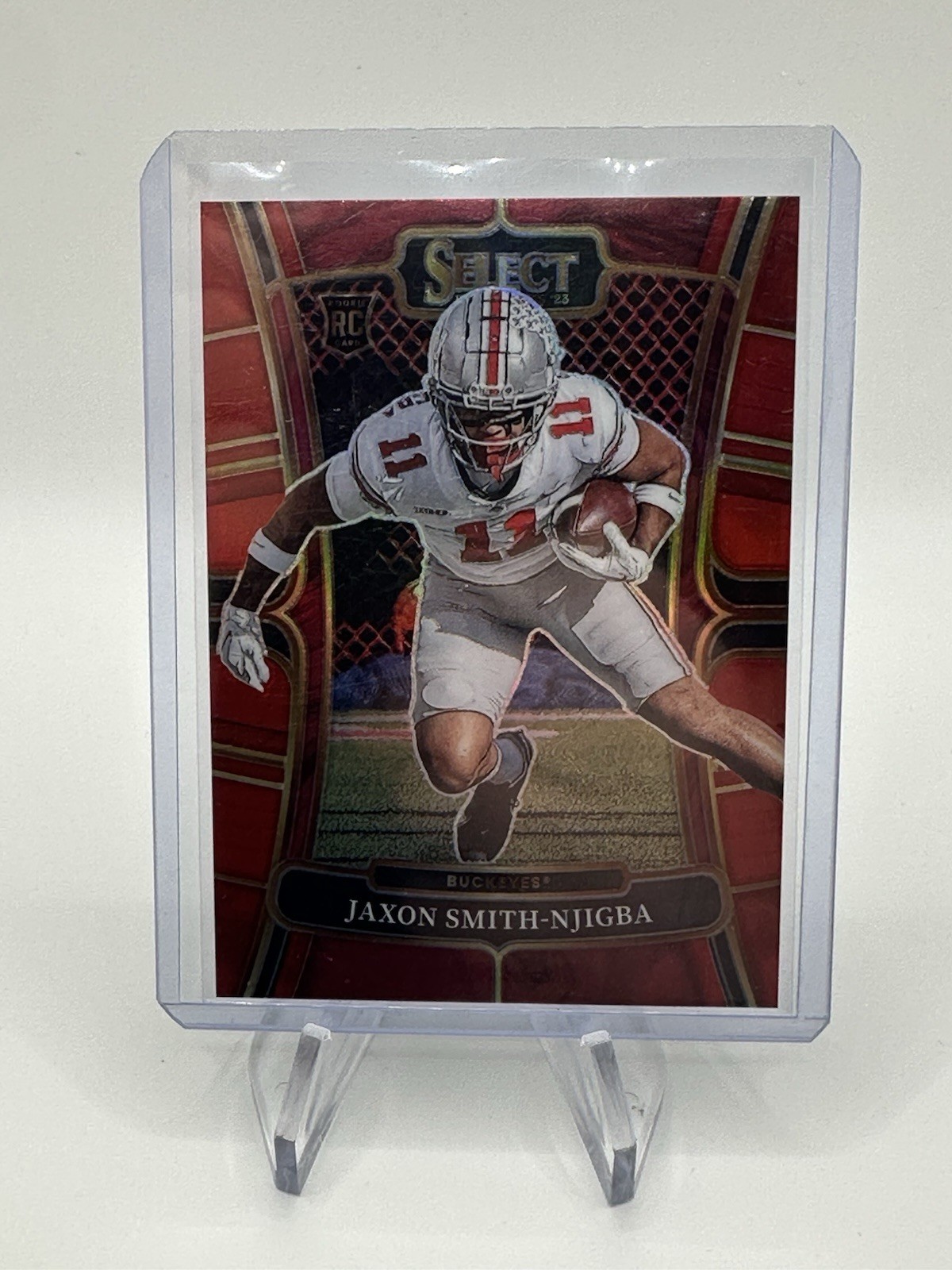 2023 Panini Select Draft Picks - Concourse Jaxon Smith-Njigba #7 Red Prizm /149