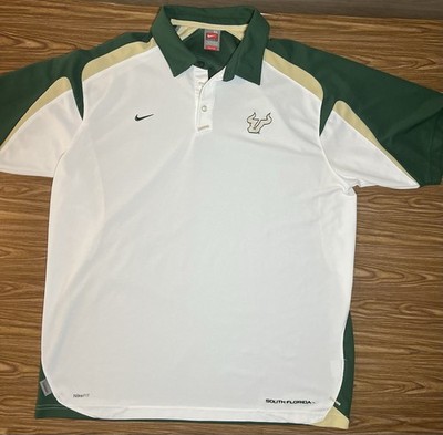Vintage Nike Gray Tag USF Bulls Game Mode Polo Men's XL South Florida Shirt