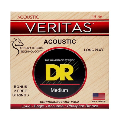 DR Strings Veritas Phosphor Bronze Acoustic Guitar Strings 13-56