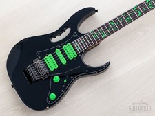 1990 Ibanez JEM777V Steve Vai Signature Black HSH w/ DiMarzio, Edge Tremolo