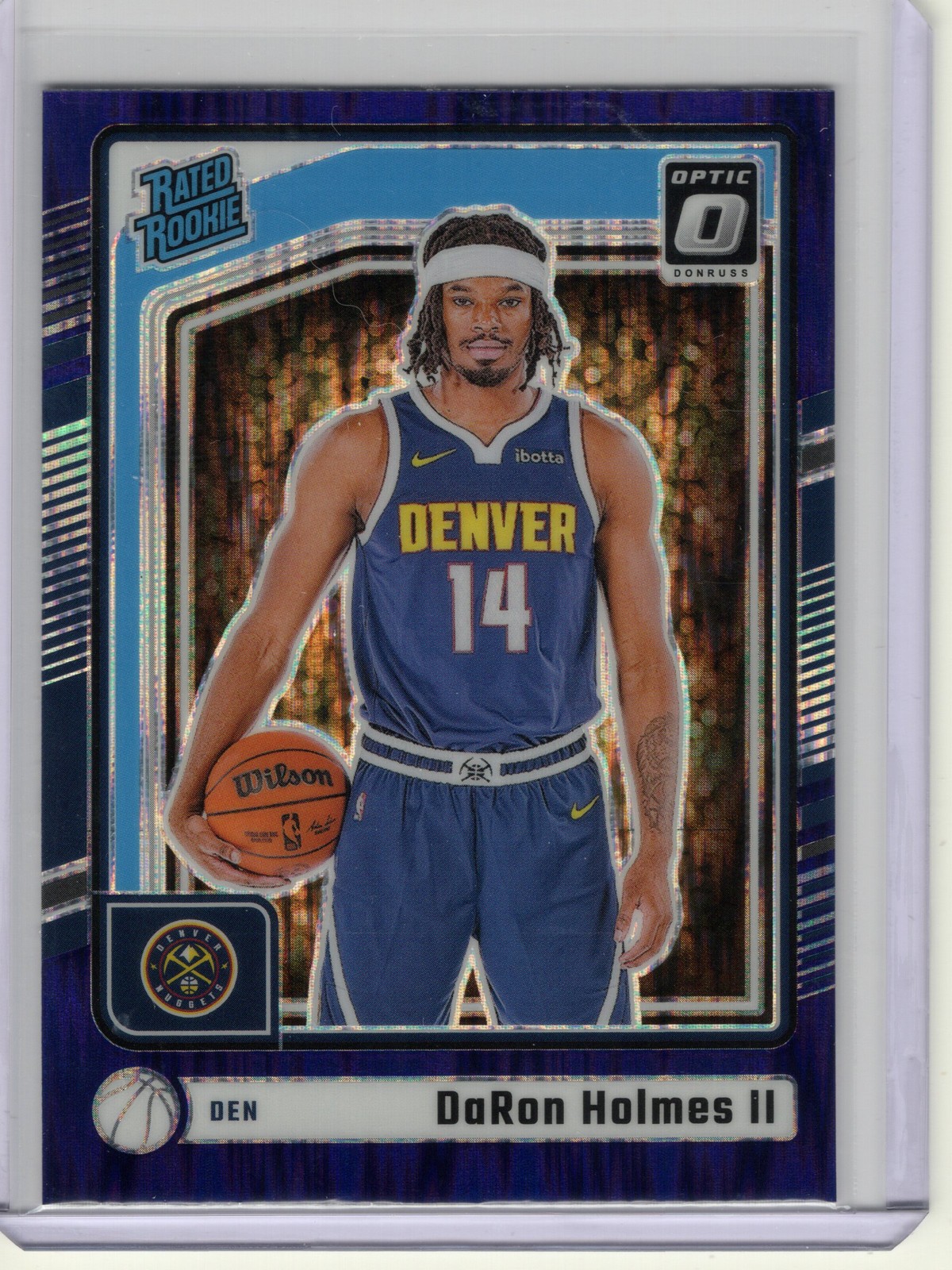 2024-25 Donruss Optic #262 DaRon Holmes II Purple Shock