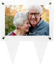 5X7 Waterproof Picture Frame for Grave - Acrylic Outdoor Memorial Cemetery Decor