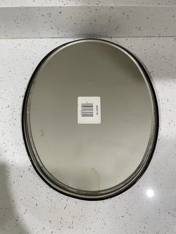 1983 oval Coca-Cola metal serving tray LADY IN BLUE DRESS reproduction - Image 2 of 3