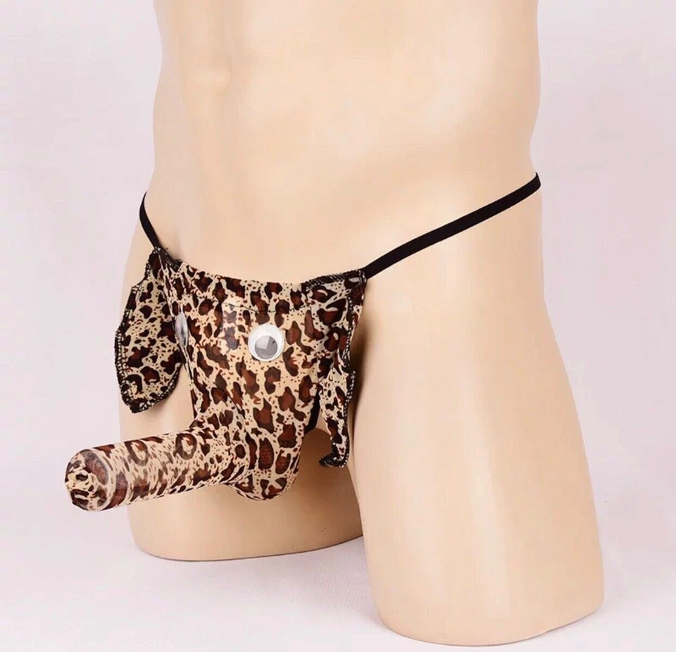 Herren Slip Unterwäsche Penishülle String Elefanten Pouch Geschenk Tanga Erotik - Bild 4 von 4