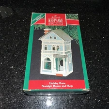 1990 Vintage Hallmark Nostalgic Houses & Shops #7 in series Holiday Home
