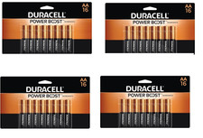 4 NEW PACKS OF Duracell AA Alkaline Batteries 16 Count POWER BOOST