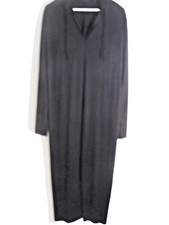 Basic Black Poly Robe Halloween Costume Adult OSFM 57 Inches Long Neck Ties