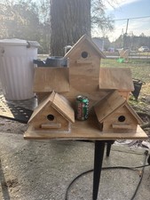 Large 6 Compartment Wooden Bird House