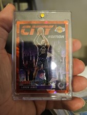 2023 Panini Hoops Premium City Edition#15 LeBron James Disco Red Prizms #52/99 