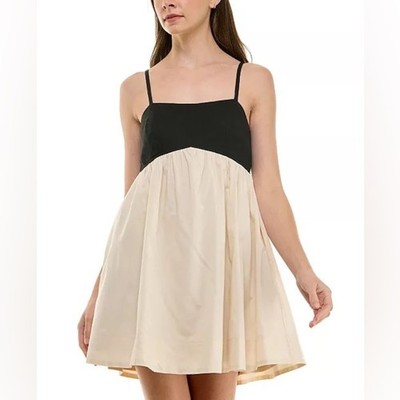 ROW A (G3) Juniors' Emma Colorblocked Babydoll Dress NWT SIZE M