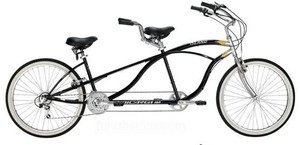 beach cruiser tandem bike