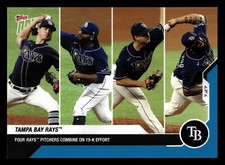2020 Topps Now Blue Parallel /49 #22 Glasnow Castillo Beeks Alvarado Rays