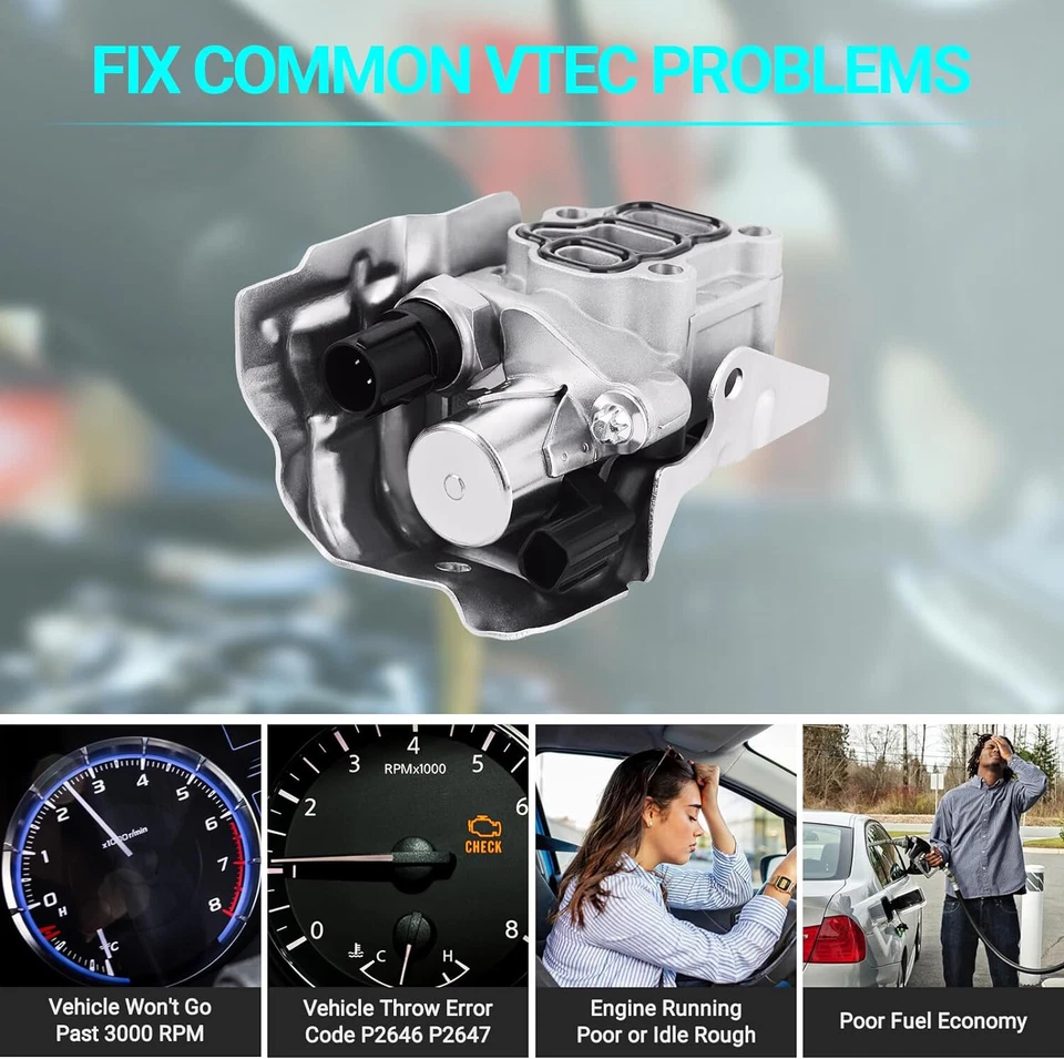 Spool Valve VTEC Solenoid For Honda Accord Civic CRV Acura RSX OE#15810-PRB-A03 - Bild 4 von 4