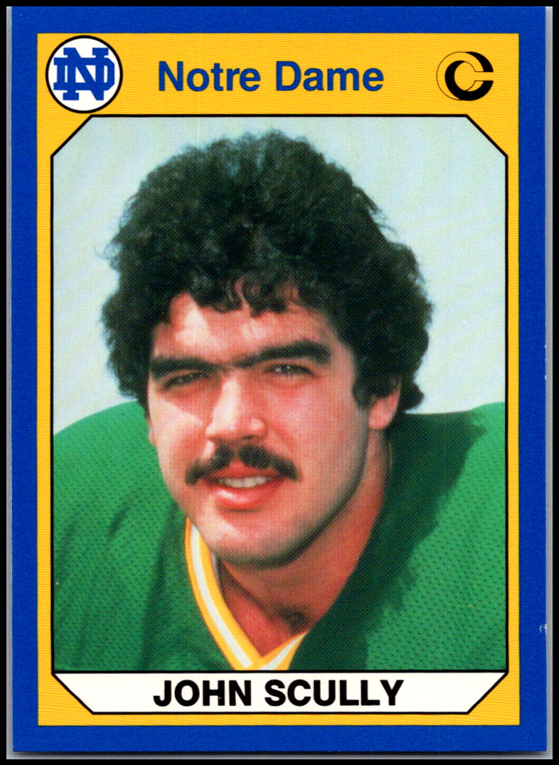 1990 Collegiate Collection Notre Dame   #12 John Scully FREE SHIPPING!