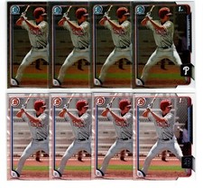 Luke Williams RC 4x 2015 Bowman Chrome Draft 1st RC 4x Base 1st RC Lot Phillies