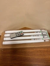 Flameless Taper Candles with Remote and Timer, 11" 4 Pack