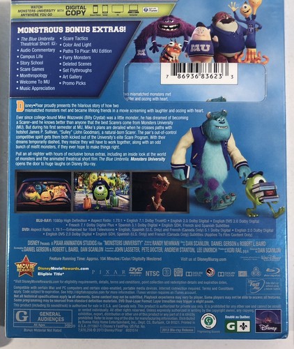 3D Blu Ray Lot Movies Monsters University Puss In Boots Hugo Exclusive Mint Disc - Picture 3 of 8