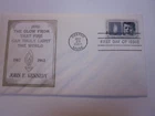 US COVER 1964 JFK MEMORIAL FDC SCOTT 1246 RARE ETERNAL FLAME TRICOLOR CACHET
