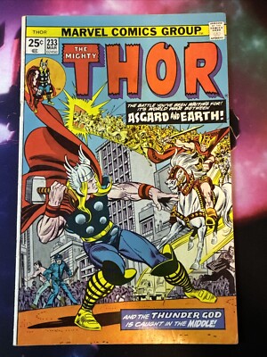 Thor #233:  Midgard Aflame!  Marvel 1975 FN