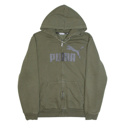 Puma Hoodie Herren grün Full Zip M