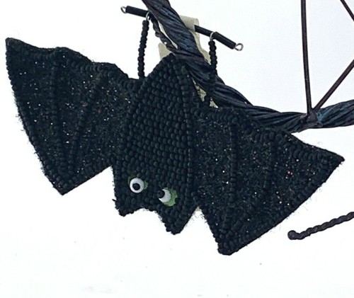 Vintage NWT Hallmark Halloween Tree with 7 Ornaments Spider Bats Jack O Lantern - Picture 7 of 8
