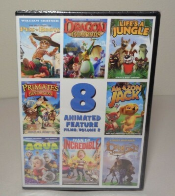 8 ANIMATED FEATURE FILMS: Volume 2 New DVD The True Story of Puss n Boots