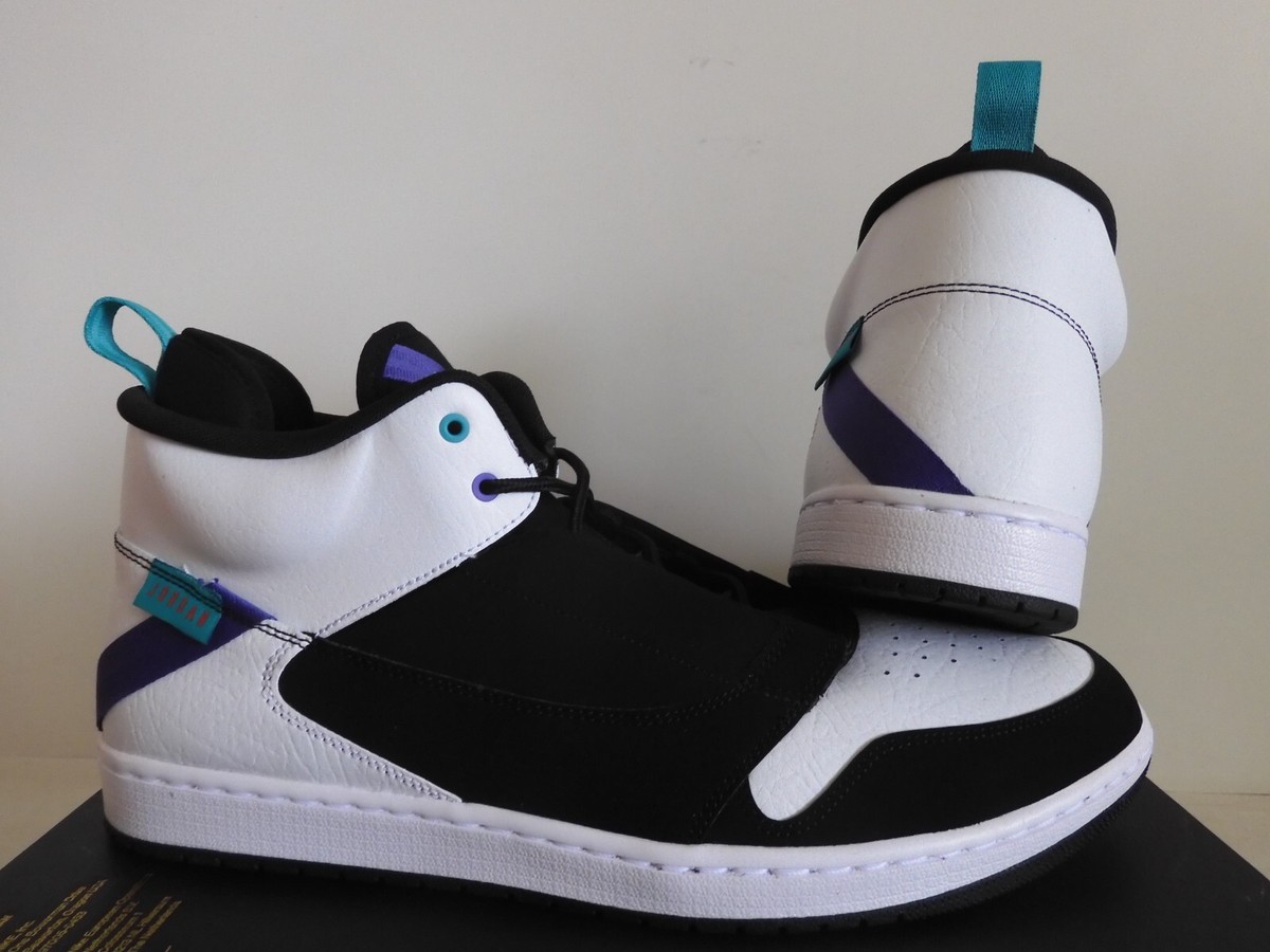 NIKE AIR JORDAN FADEAWAY BLACK-TURBO GREEN-WHITE SZ 15 [AO1329-035