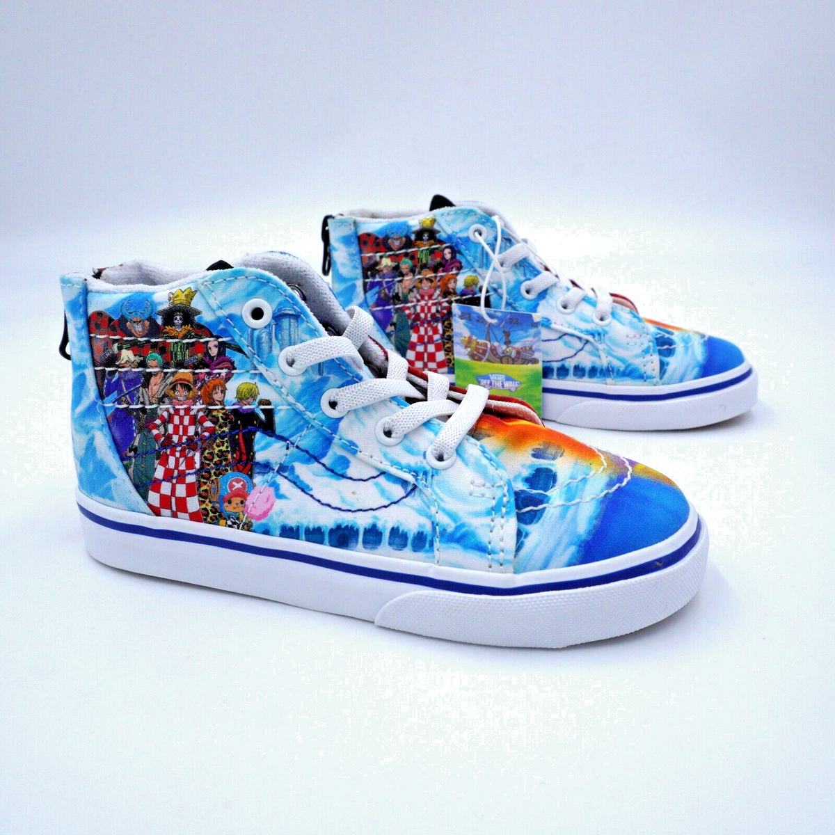 VANS Sk8-Hi Zip x One Piece Punk Hazard Toddler Size 10 VANS Sk8-Hi Zip x One Piece Punk Hazard Toddler Size 10