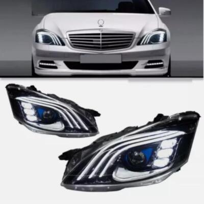 W221 後期 デイライト LED Headlight Set For Benz W221 2006-2009 S Class Upgrade Turn
