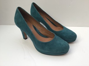 clarks blue court shoes