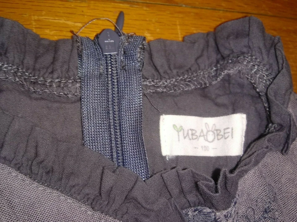 Девочек Yubasobei повседневный свадьбы вечеринки лиловый и серый кружевное платье sz 100 США 12 mos - Изображение 3 из 4