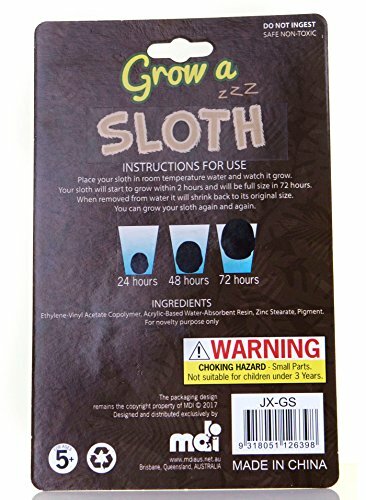 Боксерские подарки Вырастите игрушку-ленивца, просто добавьте воды - забава для детей