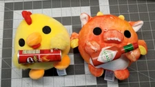 ZURU Snackles Plush x2 Felix Tabasco and Dani Chicken Pringles 5''x5''
