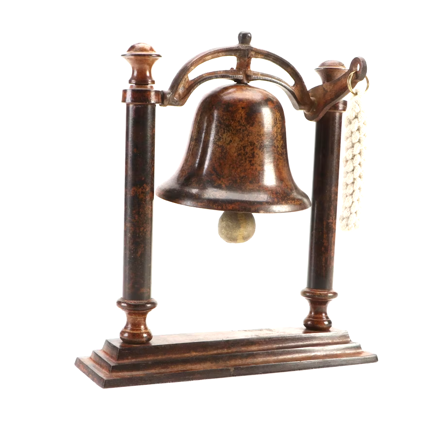 Table Top Bell,Brass/bronze, vintage office decor, dinner