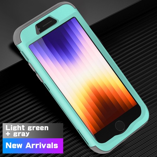 For iPhone SE 3rd 2022 /SE 2nd 2020 Case Hybrid Hard Shockproof Heavy Duty Cover - Picture 18 of 18