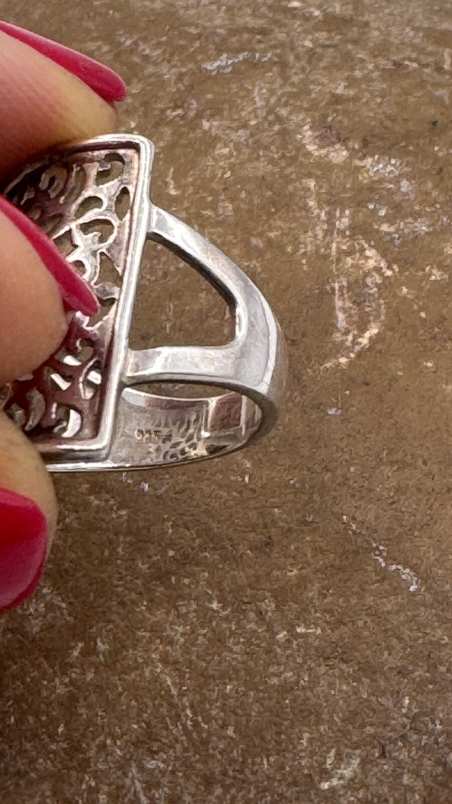 Southern Gates Rectangle Scroll Ring Sterling Sil… - image 7