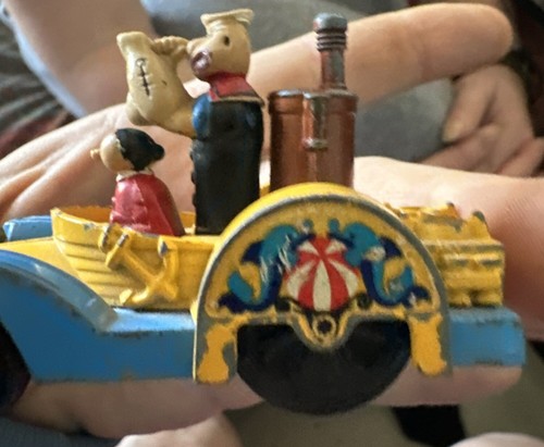 Corgi Juniors Jr #1008 Popeye Paddle Wagon; Blue & Yellow, 1/64 Diecast UK; 1980 - Picture 11 of 16