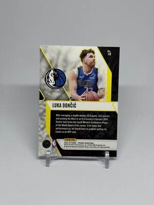 2023-24 Panini Phoenix #18 Luka Doncic Fade To Black | eBay