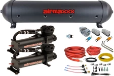 airmaxxx Dual 480 Black Compressors w/5 Gal Tank & Dual Wiring Kit