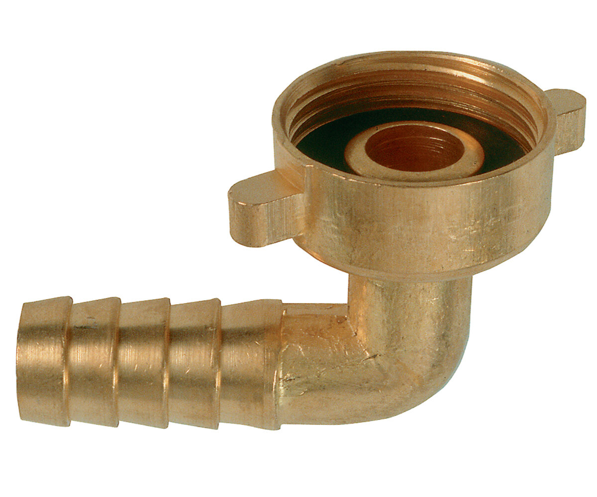 Messing Schlauchtülle Mit Drehbarer Überwurfmutter – G 3/8'' Auf 6 Mm Schlauch, 16 Bar Druckfest