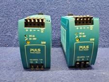 Lot of 2 PULS ML50.100 POWER SUPPLY 50 WATT 100-240VAC INPUT 24-28VDC OUTPUT