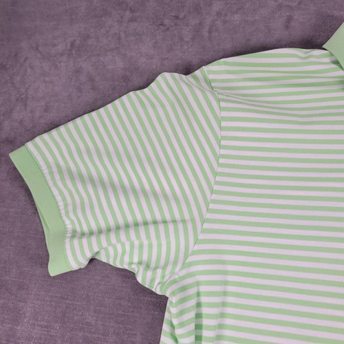 Polo Golf Ralph Lauren Striped Pima Cotton Skull Bulls Bay Logo Polo Shirt L - Picture 6 of 11