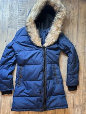 Celsius Premium Faux Fur Trim Hooded Full Zip Women Winter Puffer Jacket