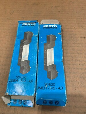 2 Stück X NEU FESTO 30620 JMEH-5/2-4.0 MAGNETBETÄTIGUNGSVENTIL -